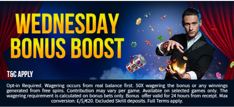 Fruity King Casino Wednesday Bonus Boost