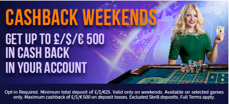 Fruity King Casino Cashback Weekends