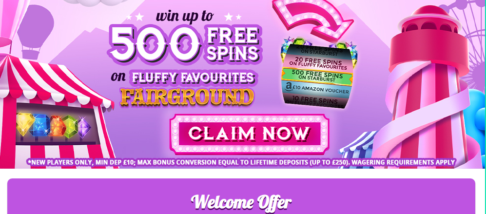 Fairground Slots Welcome Bonus