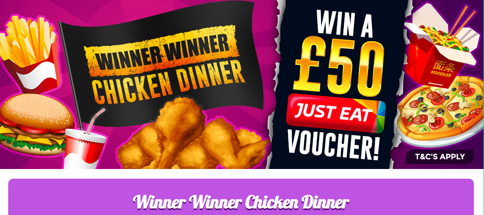 Fairground Slots Chicken Dinner Winner Promo