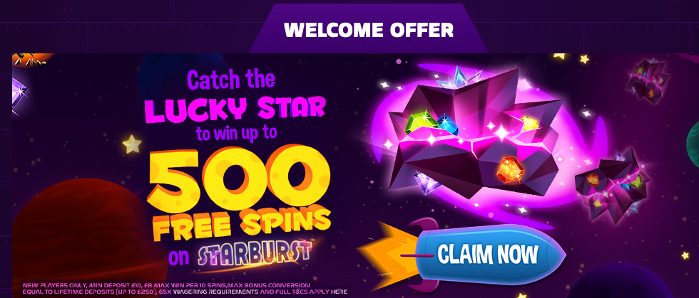 Space Wins Casino Welcome Bonus