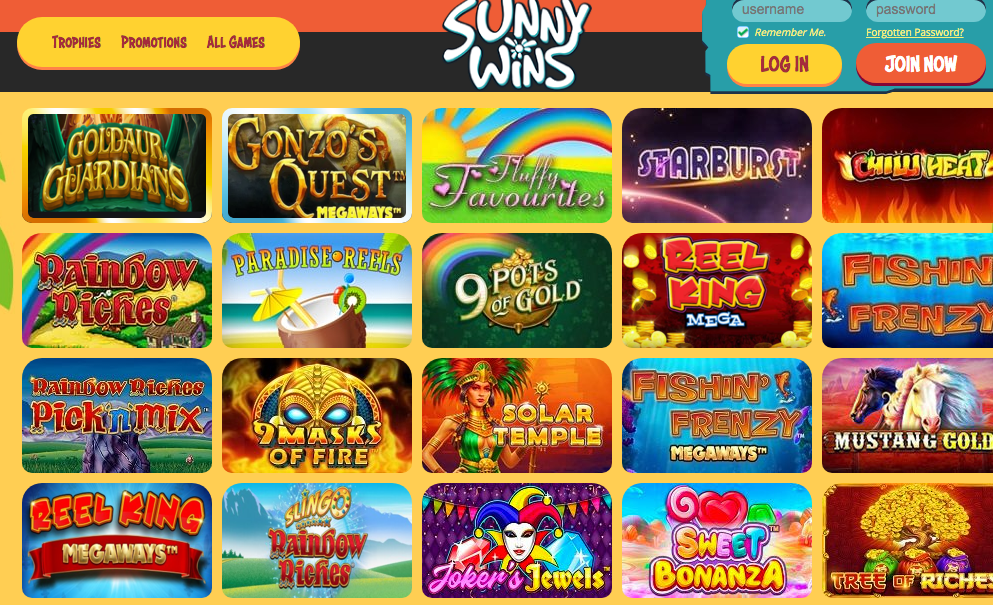 Sunny Wins Casino Review