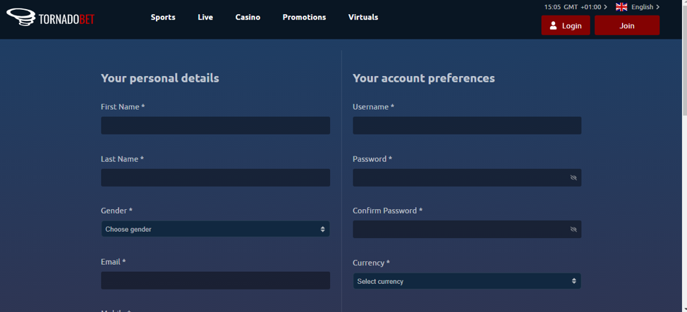 Getting Started on Tornadobet