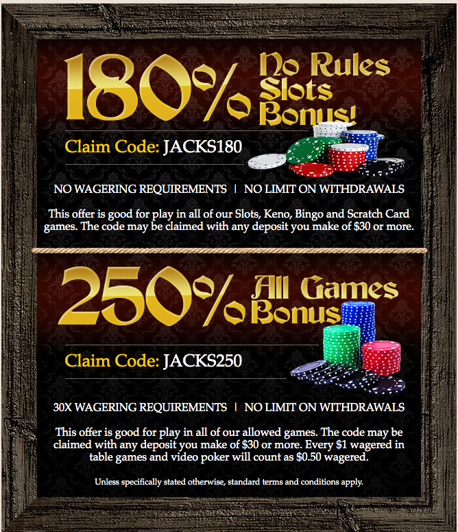 Captain Jack Casino Bonus