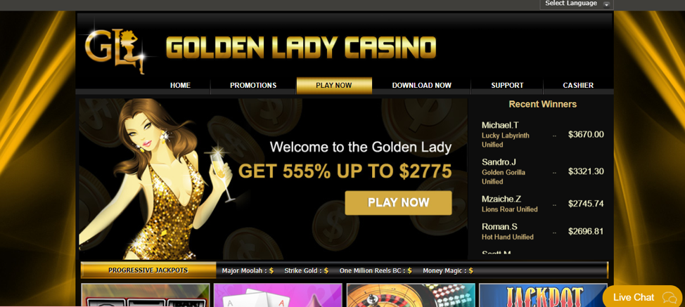 Golden Lady Casino Review