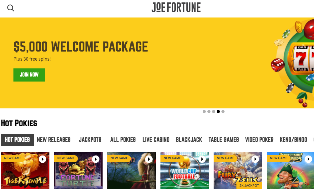 Joe Fortune Casino Review