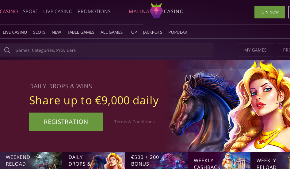 Malina Casino Review